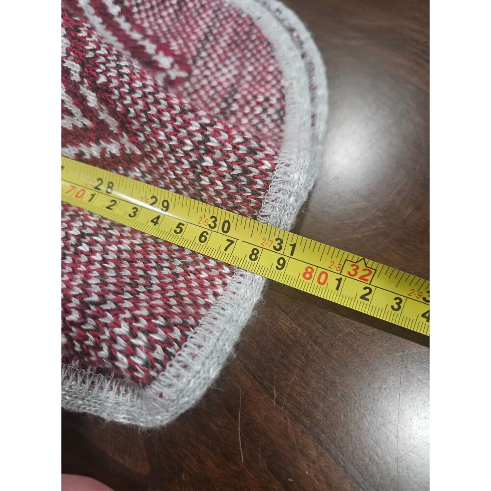 Faded Glory Burgundy Aztec Chevron Marled Knit Longline Sweater Women’s M 2010's - Picture 5 of 6